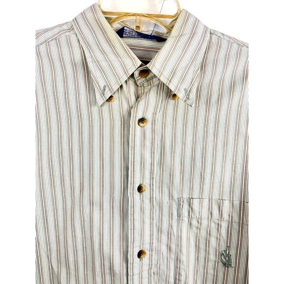 Nautica Striped Long Sleeve Button Up Shirt - Picture 3 of 8